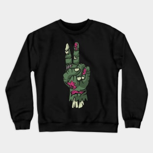 Peace Zombie Hand Crewneck Sweatshirt